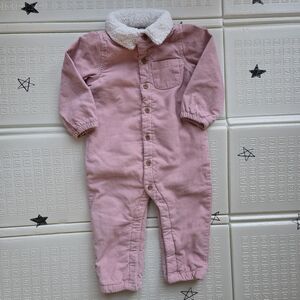 Pink Kids One Piece with White Collar